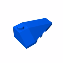 GOBRICKS GDS-754 Wedge 4 x 2 Triple Right - YWOBB