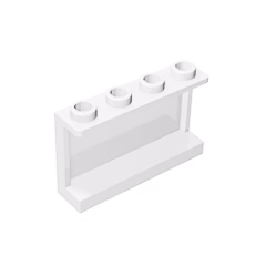 GOBRICKS GDS-787 Panel 1 x 4 x 2 with Side Supports - Hollow Studs - YWOBB