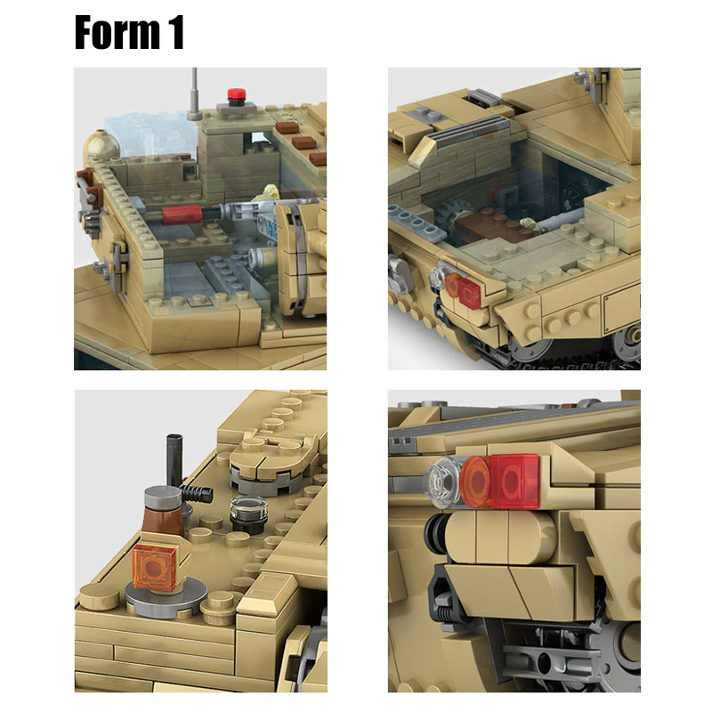 KAZI KY10007 1:28 Type 05A Self-propelled Howitzer and PHZ10 Self-propelled Rocket Launcher Tank 2 Models in 1 - YWOBB