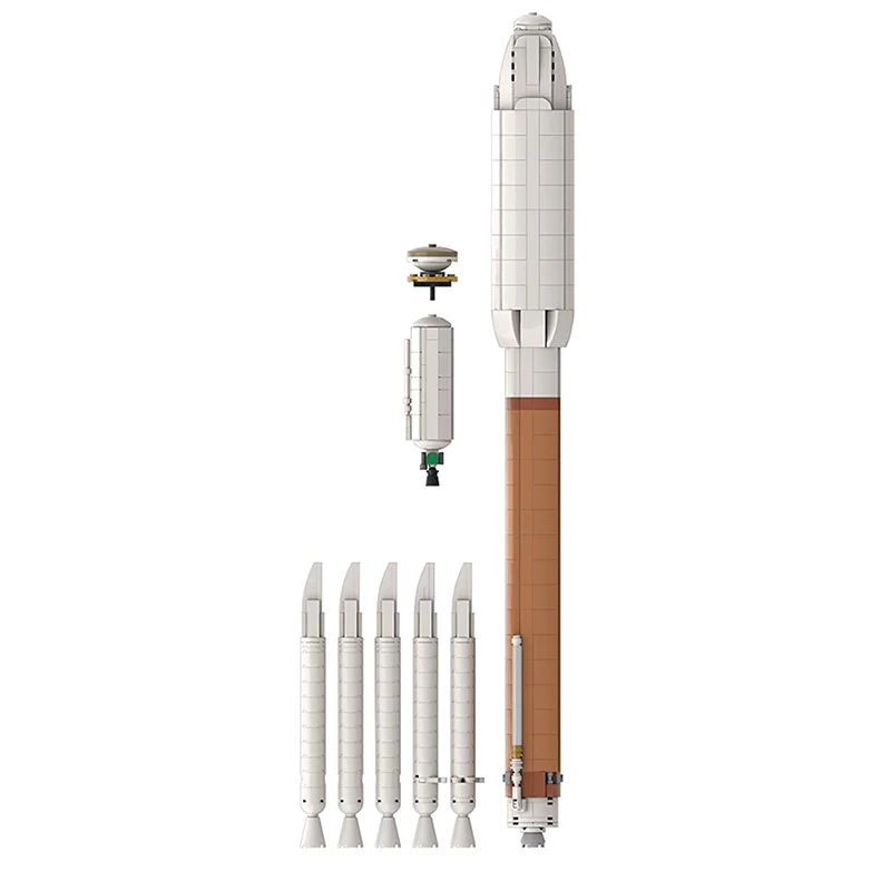 GOBRICKS MOC 47289 Ultimate Atlas V (Saturn V scale) - YWOBB
