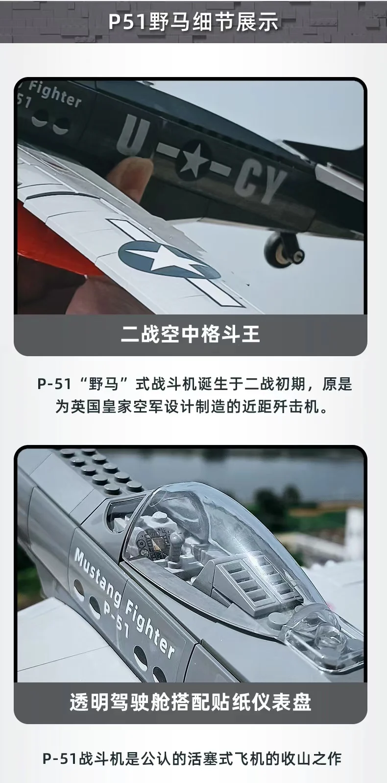 WANGE 4006 P-51 Mustang Fighter - YWOBB