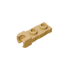 GOBRICKS GDS-851  Modified 1 x 2 with Small Tow Ball Socket on End - YWOBB