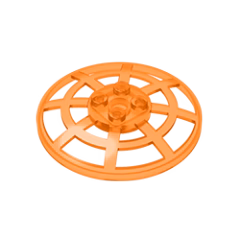 GOBRICKS GDS-1289 Dish 6 x 6 Inverted Webbed - YWOBB