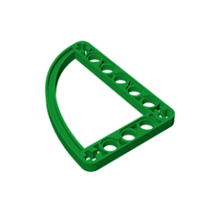 GOBRICKS GDS-1181 Modified L-Shape Quarter Ellipse Thin 5 x 7 - YWOBB