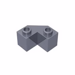GOBRICKS GDS-610  Modified Facet 2 x 2 - YWOBB