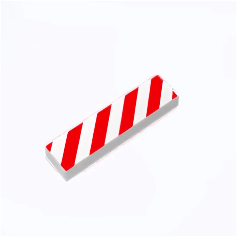 GOBRICKS GDS-563-DE1612 Tile 1 x 4 print Warning Sign - YWOBB