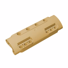 GOBRICKS GDS-1012 Panel Curved 11 x 3 with 10 Pin Holes through Panel Surface - YWOBB