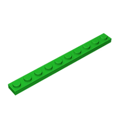 GOBRICKS GDS-507 Plate 1 x 10 - YWOBB