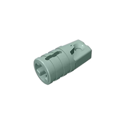 GOBRICKS GDS-1218 Hinge Cylinder 1 x 2 Locking with 1 Finger and Axle Hole on Ends with Slots - YWOBB
