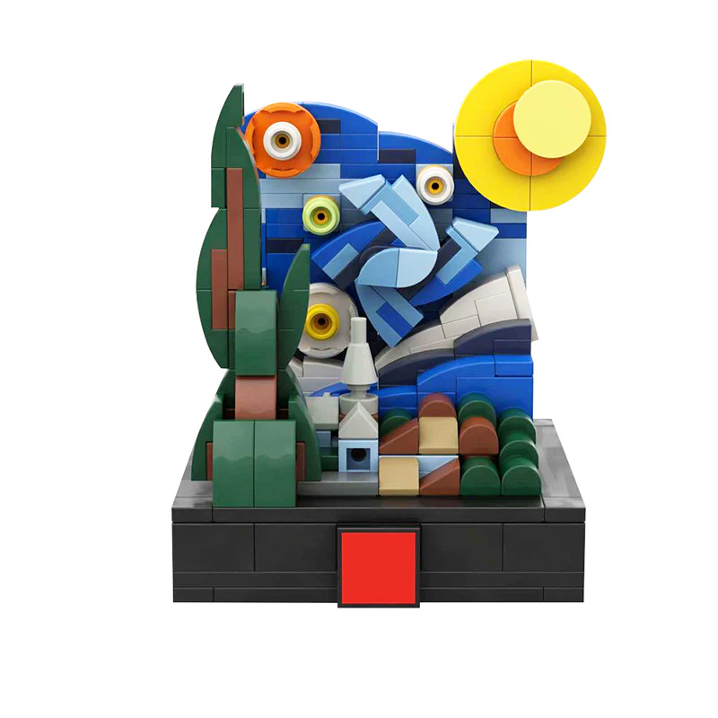 GOBRICKS MOC 121920 The Mini Starry Night - YWOBB