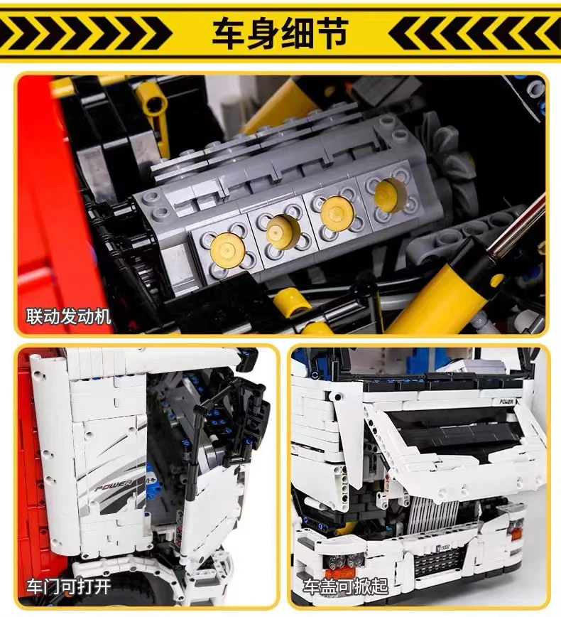 Mould King 19002 Pneumatic Crane Truck OVP US Warehouse Version - YWOBB