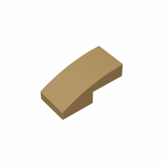 GOBRICKS GDS-656  Curved 2 x 1 - YWOBB