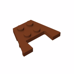 GOBRICKS GDS-725  Plate 3 x 4 with Stud Notches - YWOBB