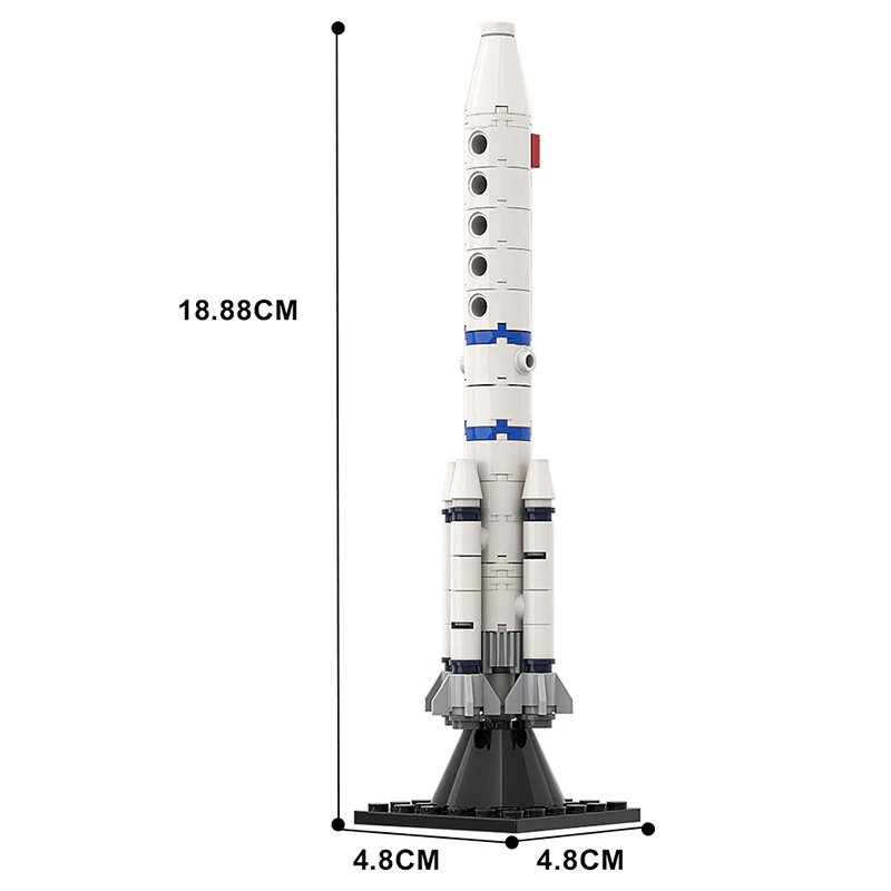 GOBRICKS MOC A0158 Long March rocket - YWOBB