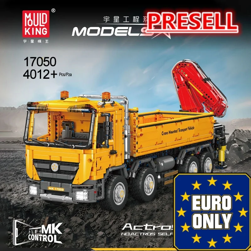 Mould King 17050 Actros Self-Loading Crane OVP EU Warehouse Version - YWOBB