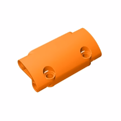 GOBRICKS GDS-1011 Panel Curved 7 x 3 with 2 Pin Holes through Panel Surface - YWOBB