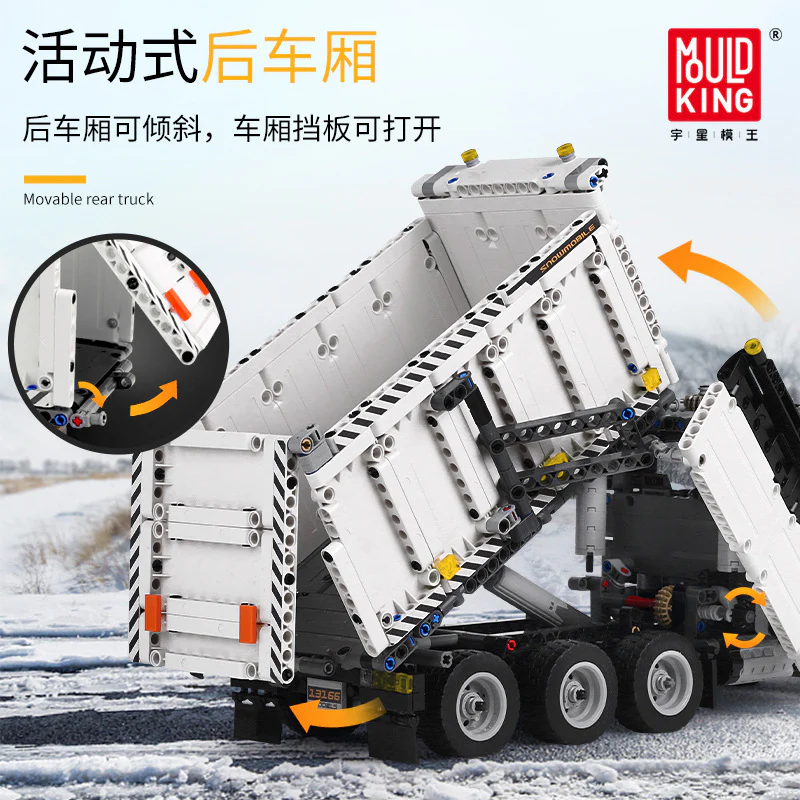 Mould King 13166 The Snowplow Truck - YWOBB