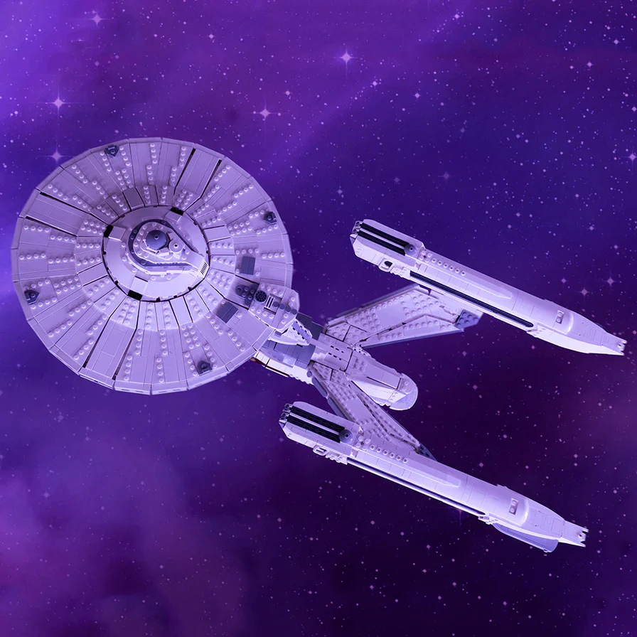 GOBRICKS MOC A1321 Star Trek - Starship Enterprise - YWOBB