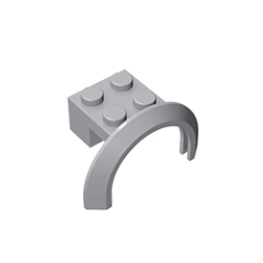 GOBRICKS GDS-1318 Mudguard 4 x 2 1/2 x 1 2/3 with Arch Round - YWOBB
