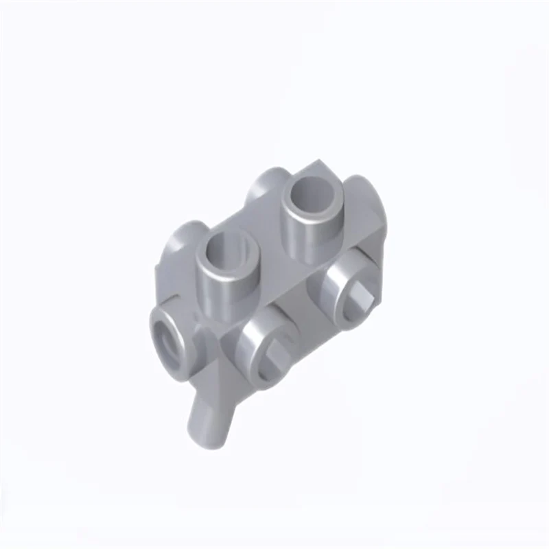 GOBRICKS GDS-1337 Weapon Gun Blaster 1 x 2 x 2/3 with Studs on Sides and Handle - YWOBB