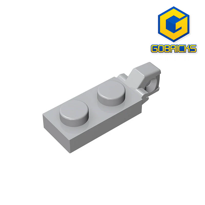 GOBRICKS GDS-820 Hinge Plate 1 x 2 Locking with 1 Finger On End - YWOBB