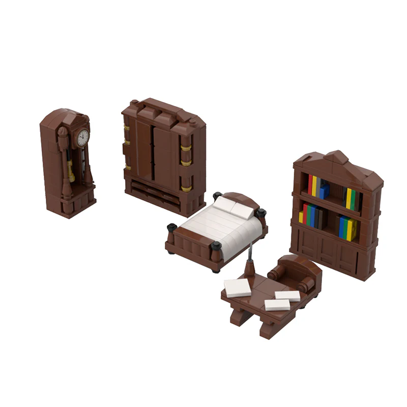 GOBRICKS MOC 142440 Old Bedroom - YWOBB