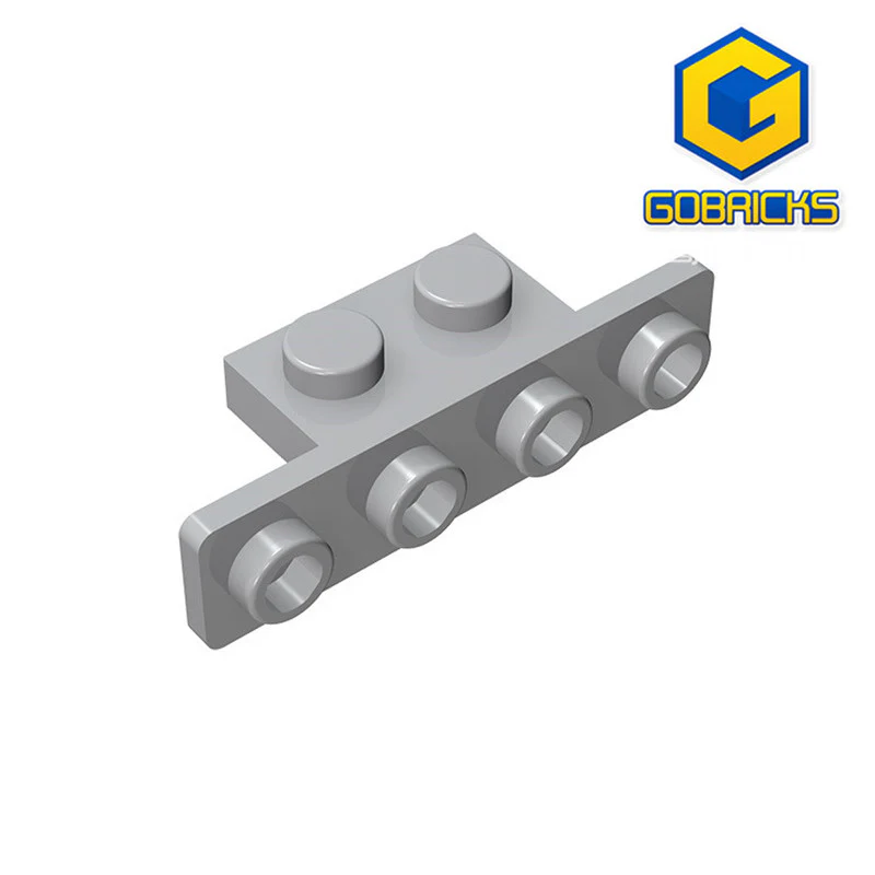 GOBRICKS GDS-638 Bracket 1 x 2 - 1 x 4 with Rounded Corners - YWOBB