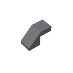 GOBRICKS GDS-1484 Slope 45 2 x 1 with Cutout without Stud - YWOBB