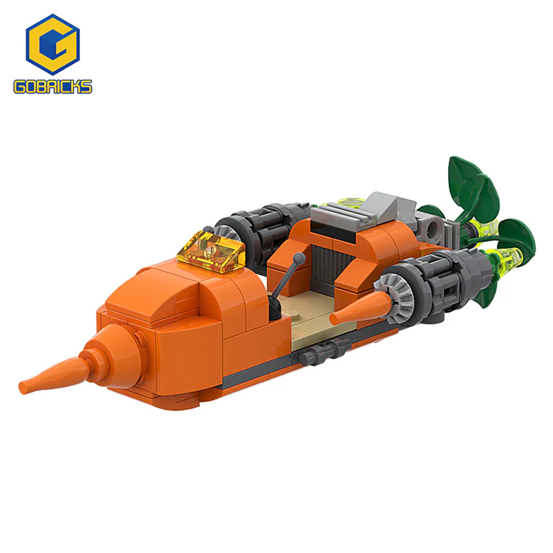 GOBRICKS MOC A0161Y02 moon bunny ride - YWOBB