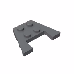 GOBRICKS GDS-725  Plate 3 x 4 with Stud Notches - YWOBB