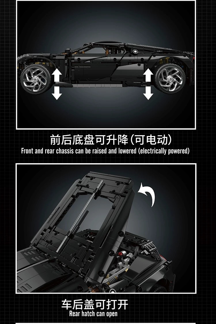 Mould King 13163S Bugatti La Voiture Noire - YWOBB