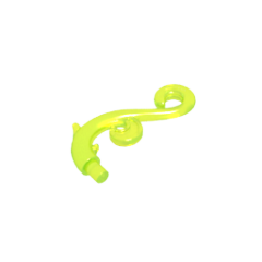 GOBRICKS GDS-90489 Plant Stem Curved with Bar Thorns  and Swirls - YWOBB