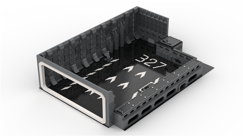 MOC 327 Death Star Docking Bay Hanger for minifig scale UCS Falcon - YWOBB