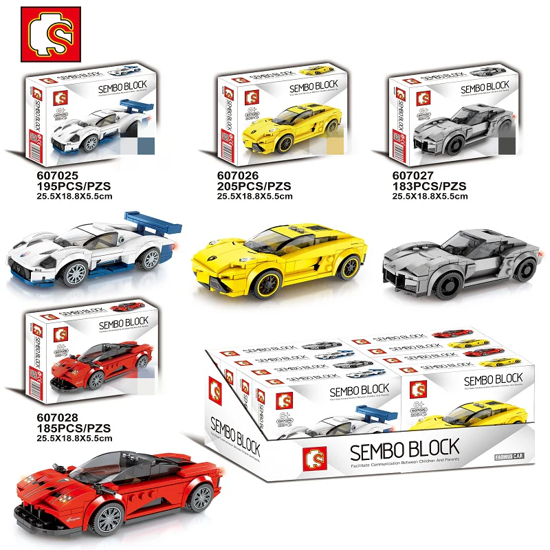 SEMBO 607025-607028 Mini racing cars - YWOBB