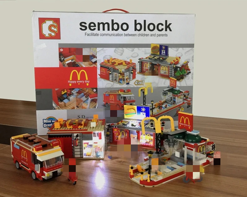 Sembo SD 6901 4 in 1 McDonald with light and USD connecter - YWOBB
