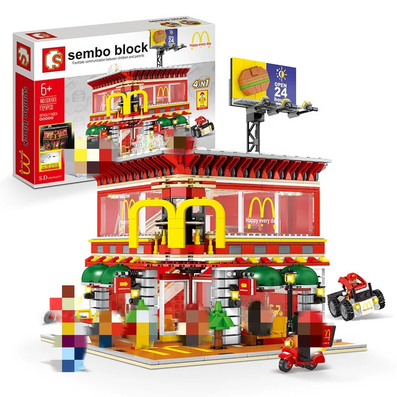 Sembo SD 6901 4 in 1 McDonald with light and USD connecter - YWOBB