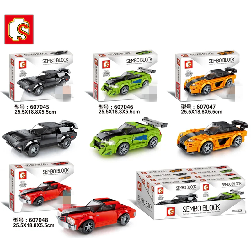 SEMBO 607045-607048 Mini racing cars - YWOBB