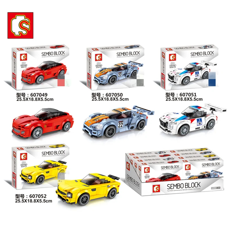 SEMBO 607049-607052 Mini racing cars - YWOBB