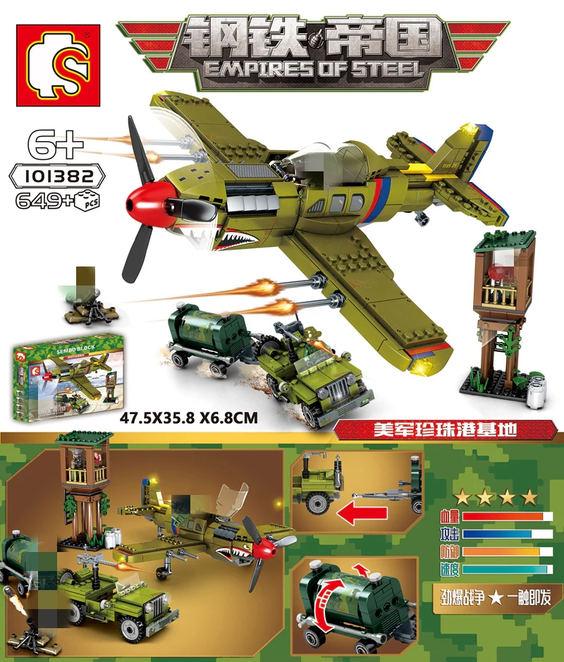 SEMBO 101382 Pearl Harbor Base of U.S. Army Empires of steel - YWOBB