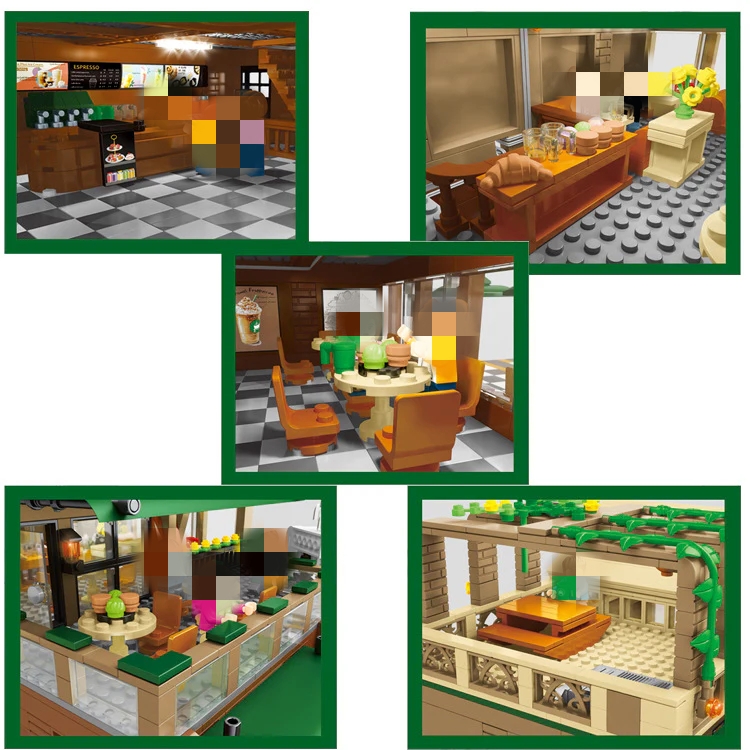 SEMBO 601093 Coffee Shop with LED lights - YWOBB