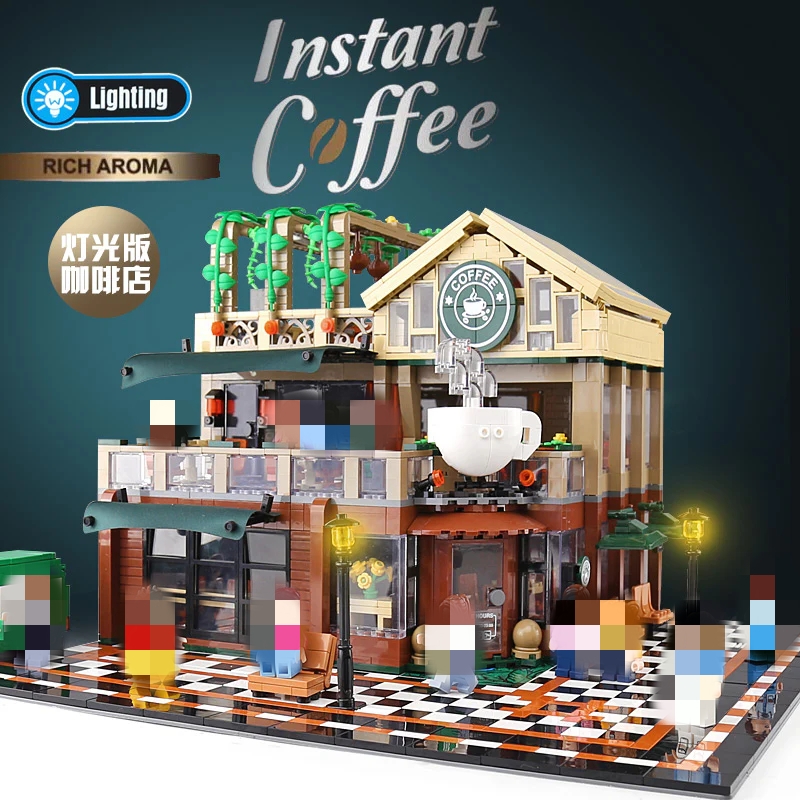 SEMBO 601093 Coffee Shop with LED lights - YWOBB
