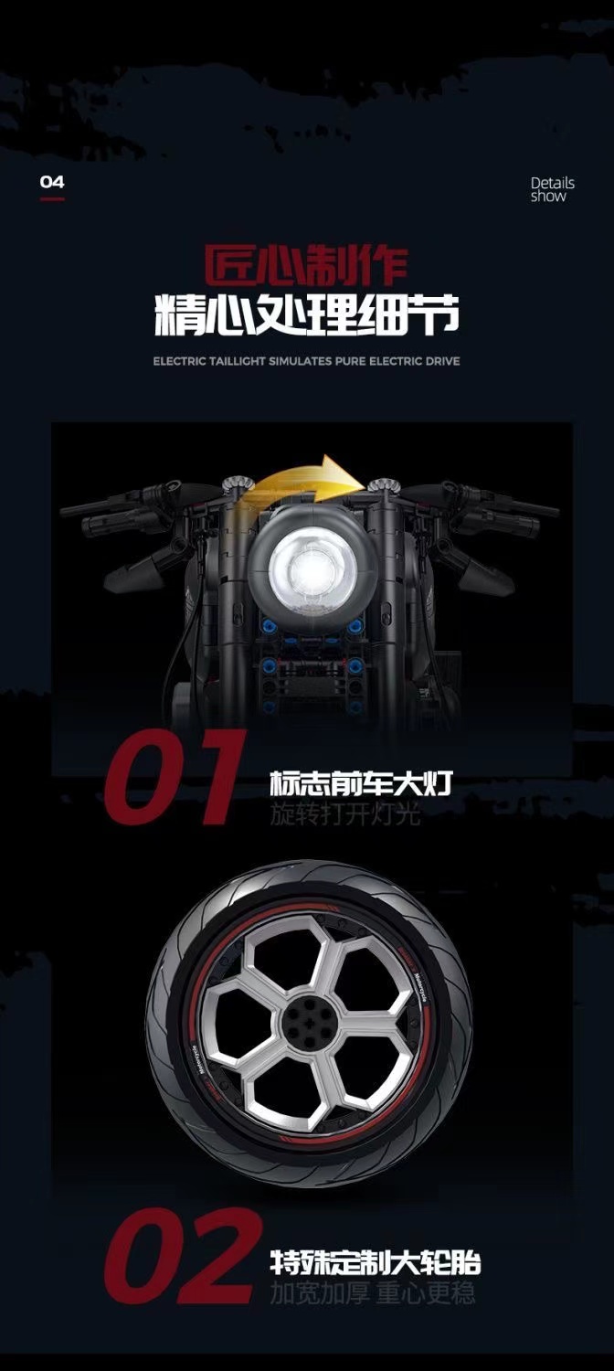 GULY 60521 1:5 Motorcycle - YWOBB