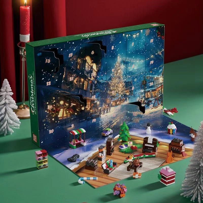 Mould King 10164 Christmas Countdown Calendar Blind Box Poke Fun - YWOBB