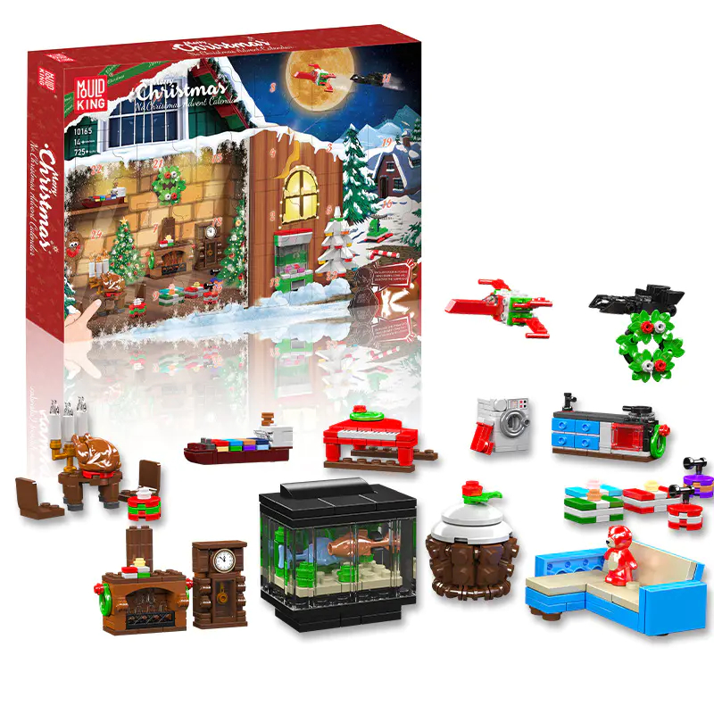 Mould King 10165 Christmas Countdown Calendar Blind Box Poke Fun - YWOBB