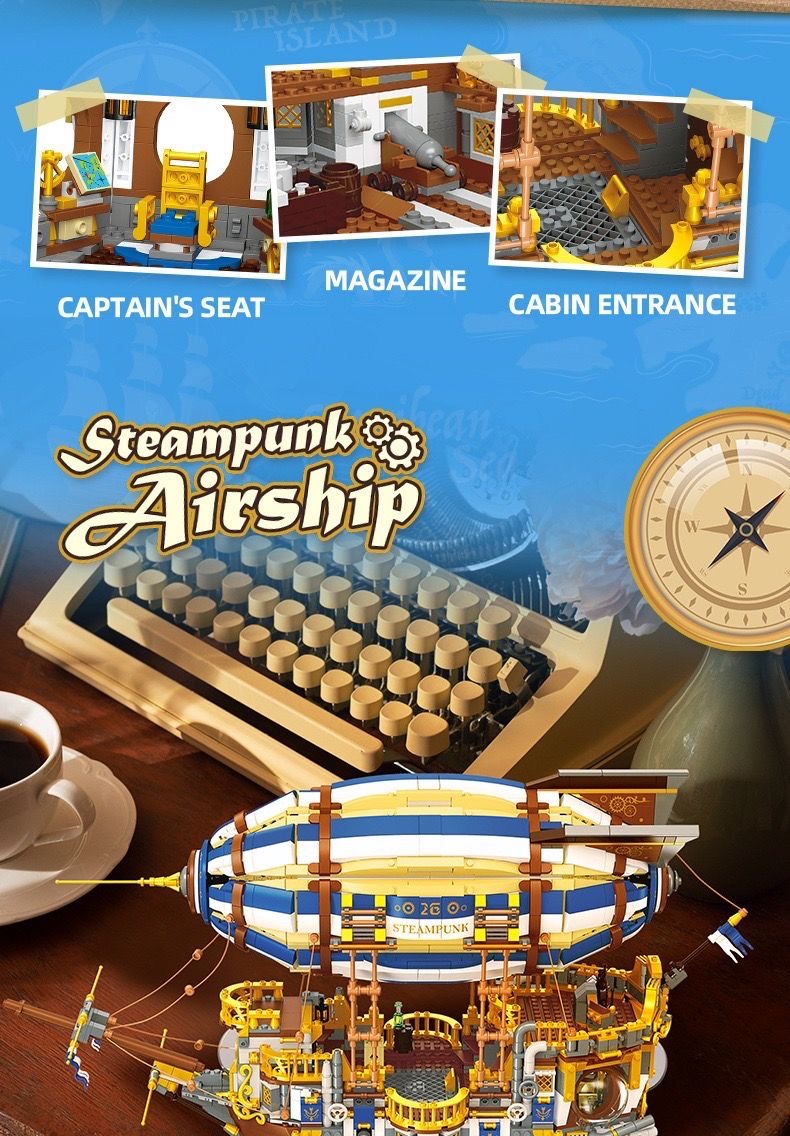 JIE STAR JJ9126 Steampunk Airship - YWOBB