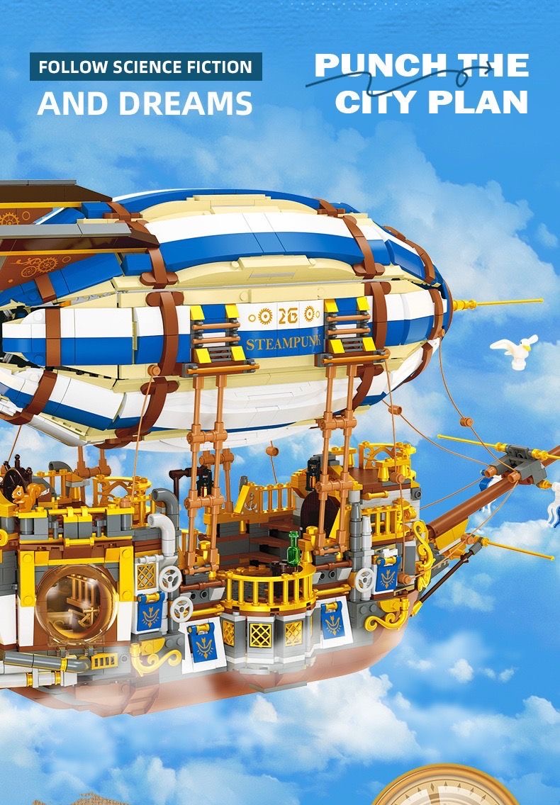 JIE STAR JJ9126 Steampunk Airship - YWOBB