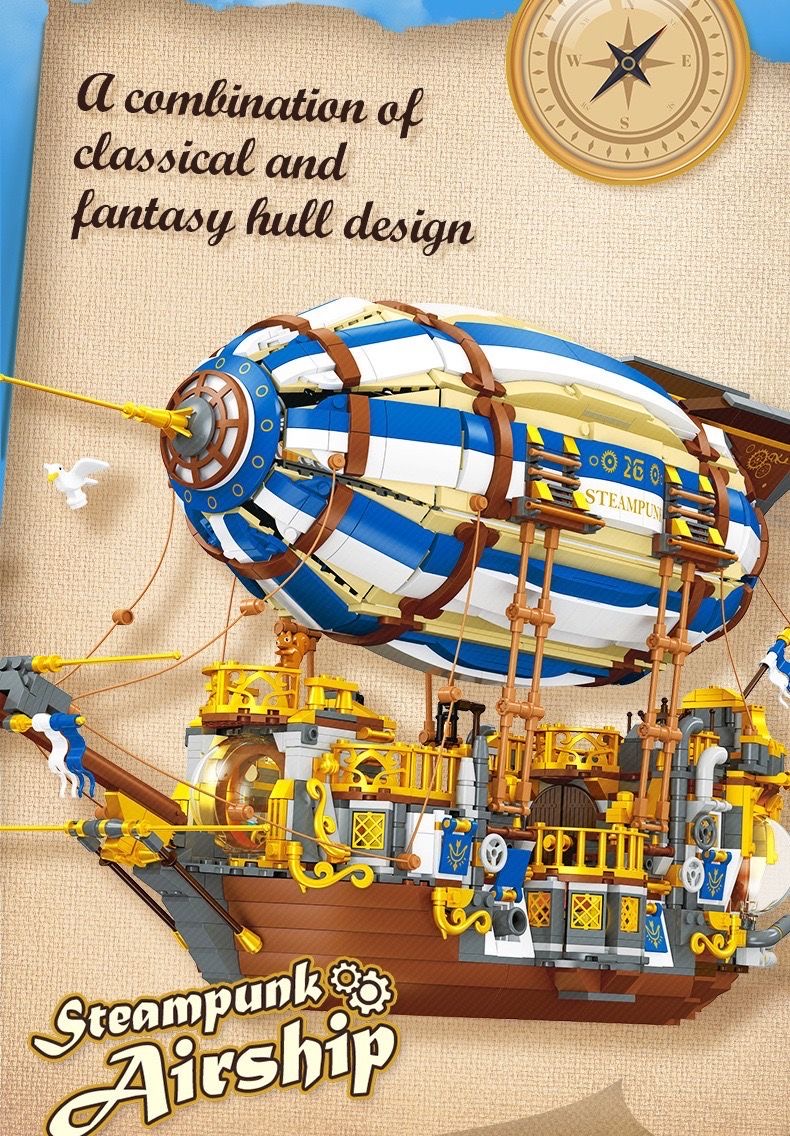 JIE STAR JJ9126 Steampunk Airship - YWOBB