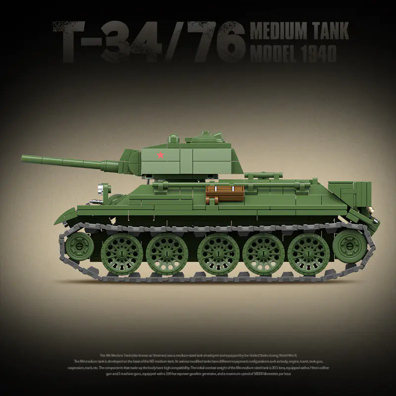 Quan Guan 100276 T34/76 Medium Tank (1940 Model) - YWOBB
