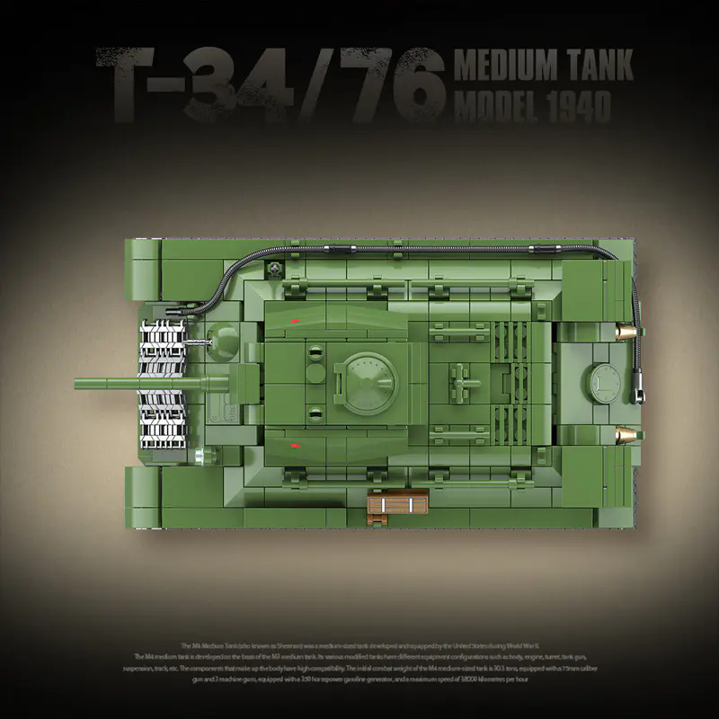 Quan Guan 100276 T34/76 Medium Tank (1940 Model) - YWOBB