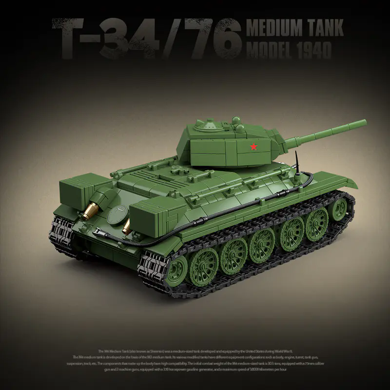 Quan Guan 100276 T34/76 Medium Tank (1940 Model) - YWOBB